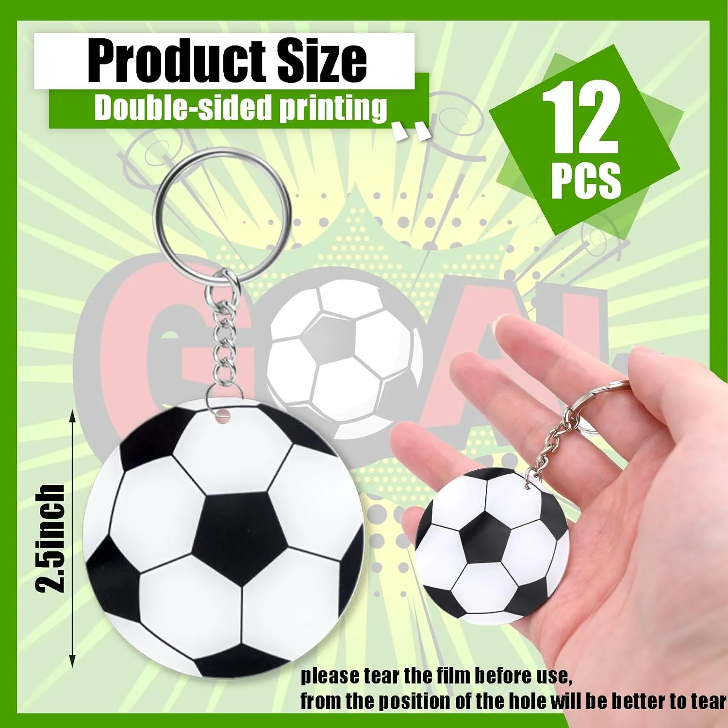 12 Pcs Baseball Acrylic Keychain bulk with 1 Black Marker for DIY Sports Party Favor