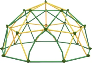 13ft Geometric Dome Climber Play Center, Kids Climbing Dome Tower, Rust & UV Resistant Steel Supporting 1000 LBS