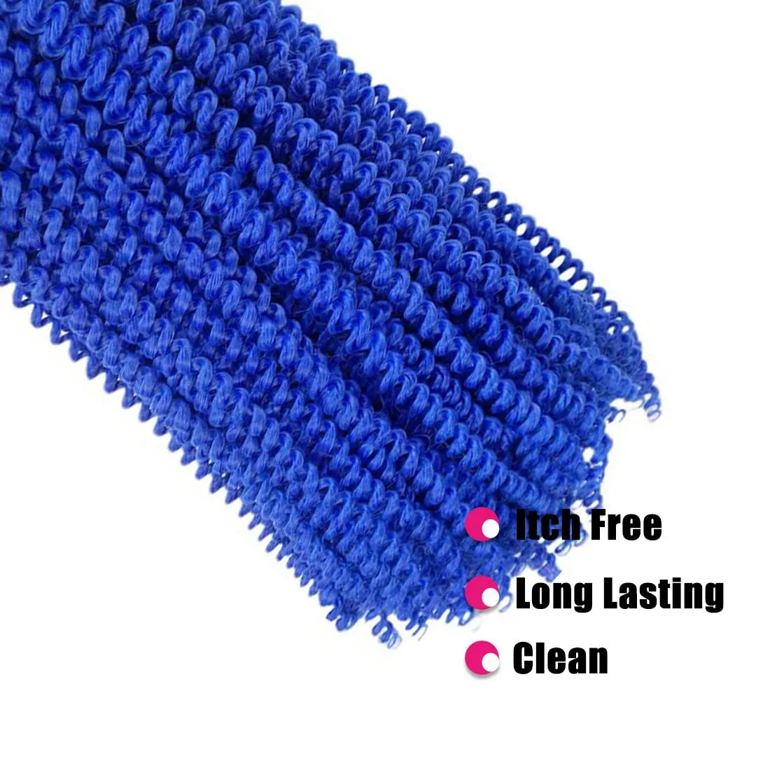 18Inch Passion Twist Hair 6Packs Passion Twist Crochet Hair Water Wave Crochet Hair (18 Inch (Pack of 6), Blue) …