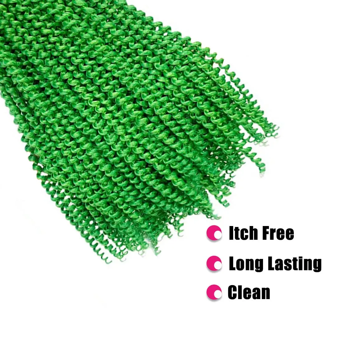 18Inch Passion Twist Hair 6Packs Passion Twist Crochet Hair Water Wave Crochet Hair (18Inch Pack of 6), Green) …