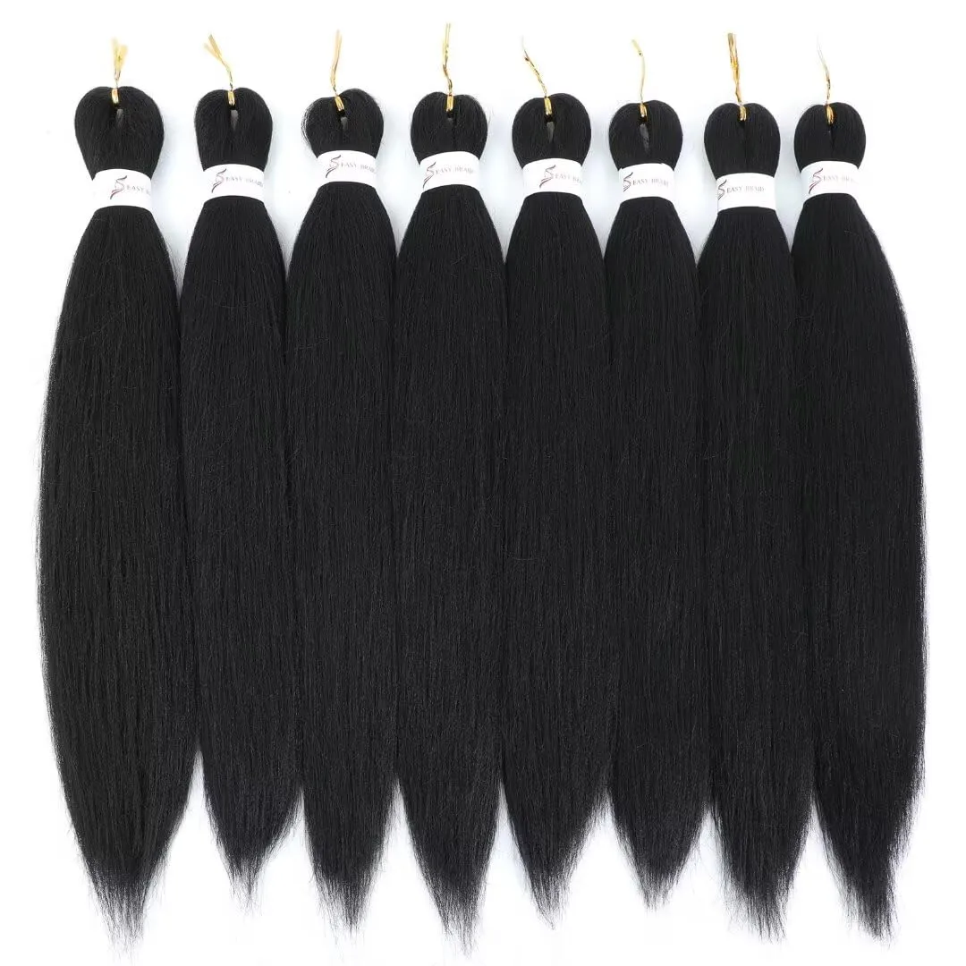 1b Braiding Hair - 20INCH 8 Packs Natural Black Synthetic Extensions (#1b, 8Packs, 20inch)