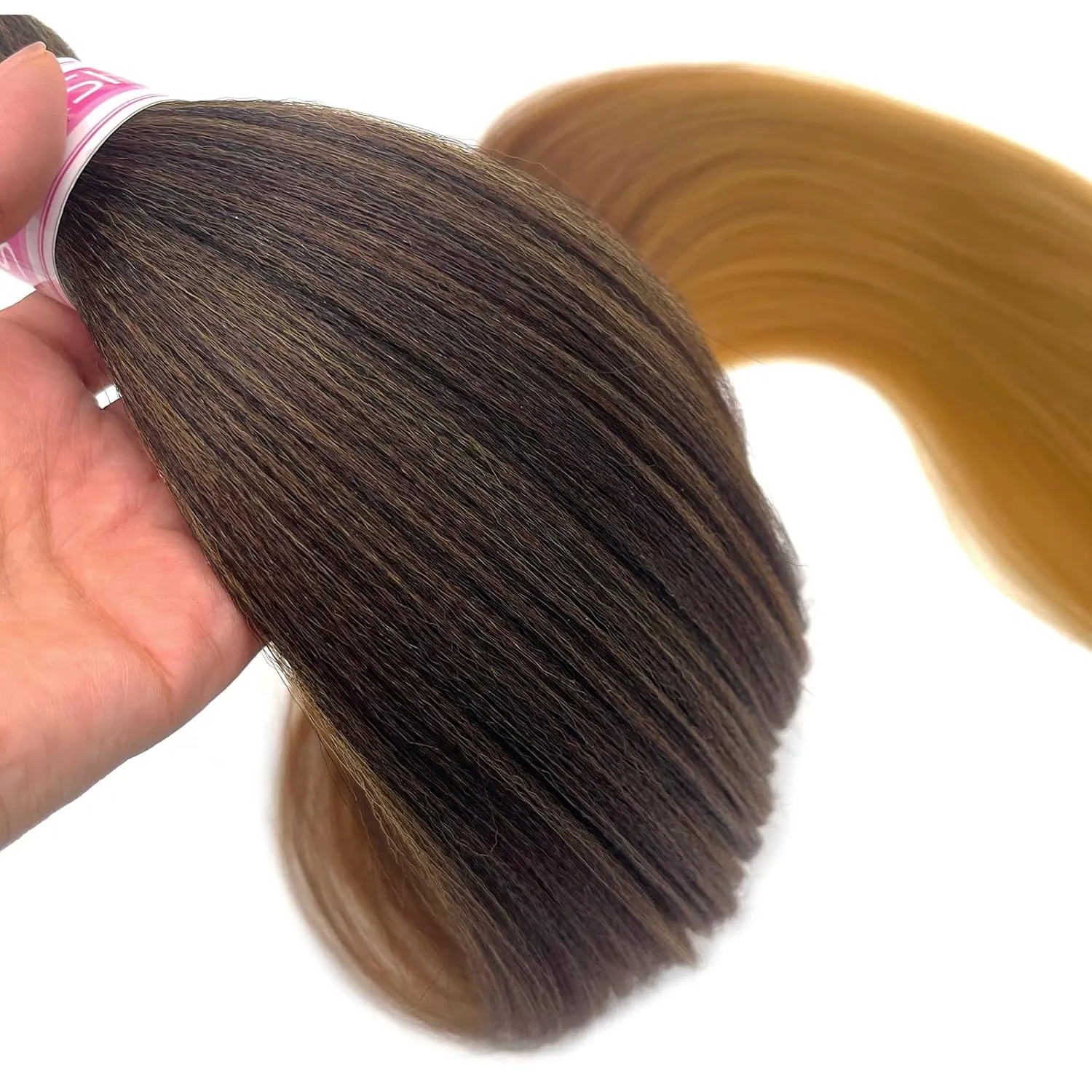 1b/30/27 Braiding Hair Pre Stretched Blonde Ombre Braiding Hair Extensions for Braids Knotless Pre Sectioned Prestretched Braiding Hair 30 inch 8 packs
