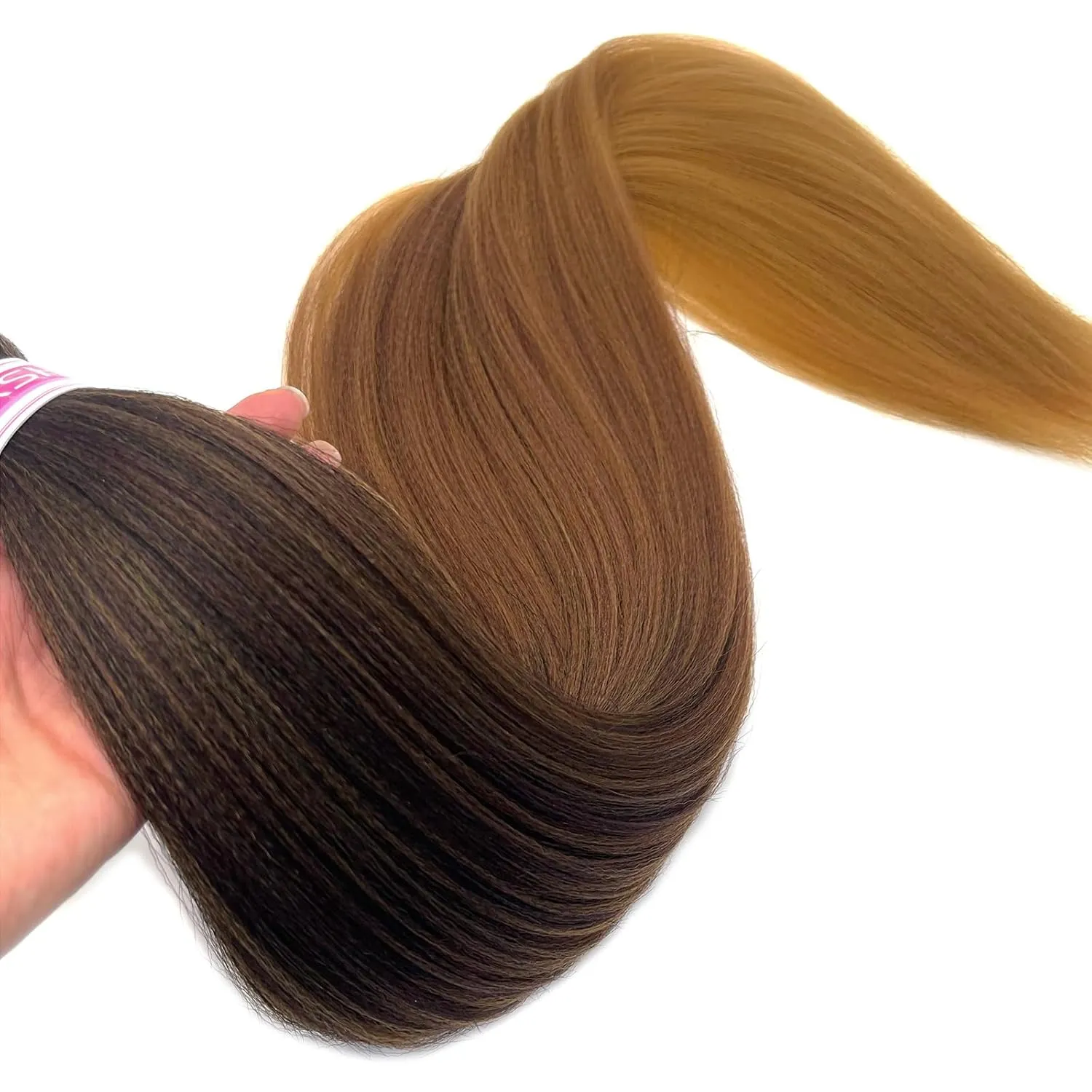 1b/30/27 Braiding Hair Pre Stretched Blonde Ombre Braiding Hair Extensions for Braids Knotless Pre Sectioned Prestretched Braiding Hair 30 inch 8 packs