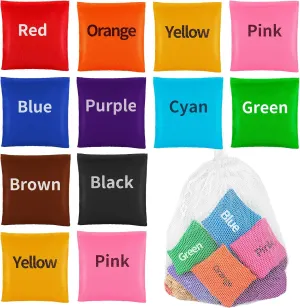 20 Pcs Colorful Bean Bags,Bean Bags for Tossing,Nylon Bean Bags for Hand Toss Games,Mini Bean Bags for Classroom Outdoor Carnival Catch Toss Sensory Game(2.4 x 2.4inch)