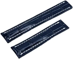 22/24mm Fit for Breitling Strap Italy Genuine Leather Watch Band Premier B01 Colt Chronograph Avenger Aviator 8 316L Buckle