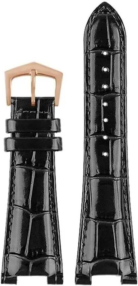 25X13mm Notch Genuine Leather Watch Strap   Connector Fit For Patek Philippe Nautilus 5711 5726 5712g Watchband Wristband Bracelet