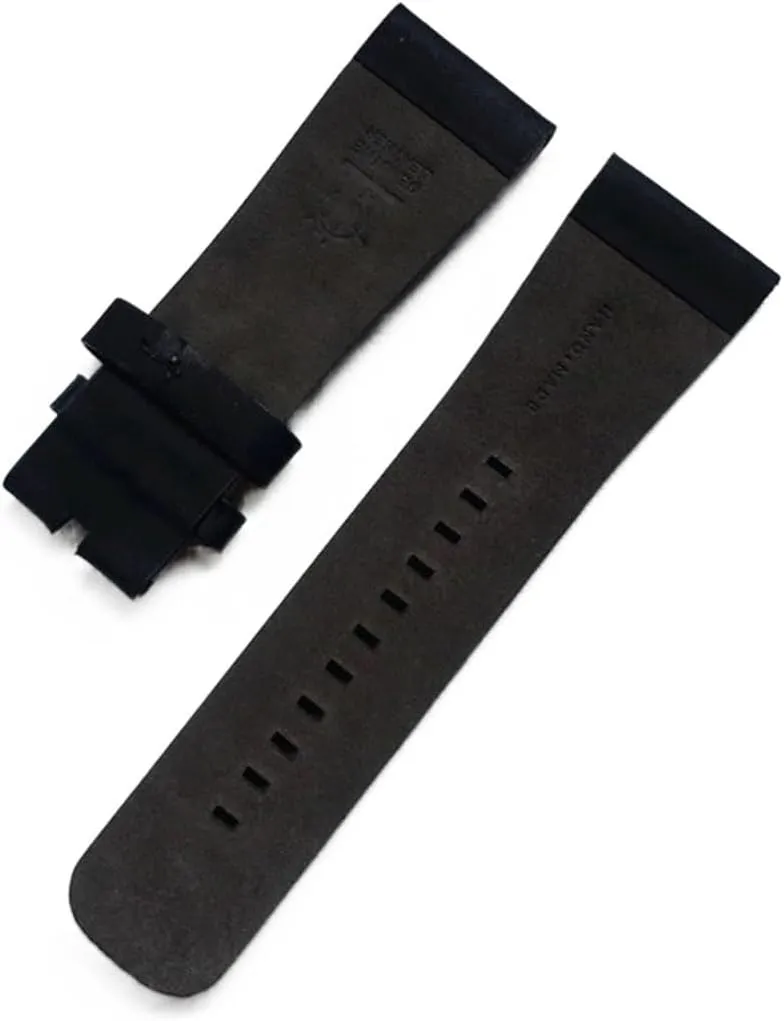28mm Classical Genuine Leather Watchband With Rivet For Seven Friday Watch Strap Black Brown Wrist Bracelet Pin Buckle