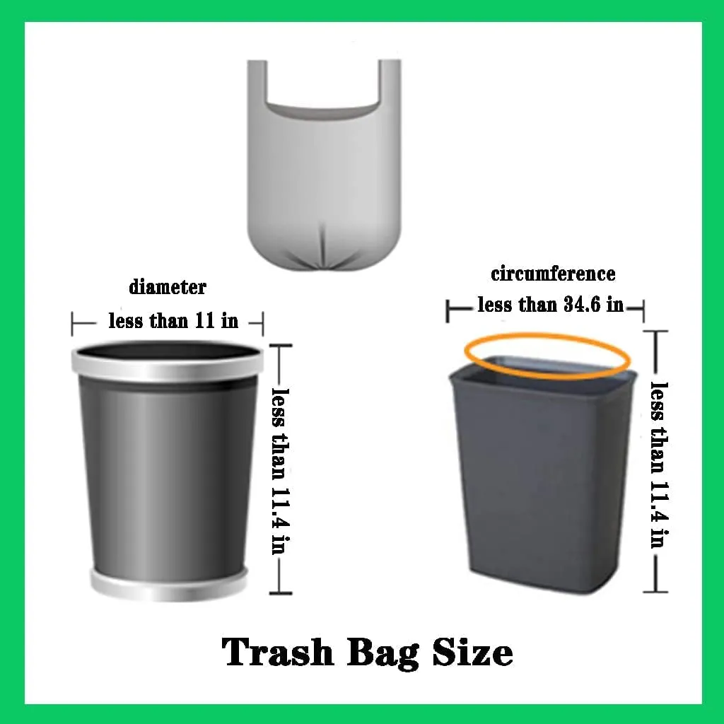 4 Gallon Trash Bag,Small Colorful Trash Bags 200 Counts Thicken Value Bathroom Trash Can Bin Liners,Small Garbage Bags with Handles for Kitchen Bathroom Office Waste Basket