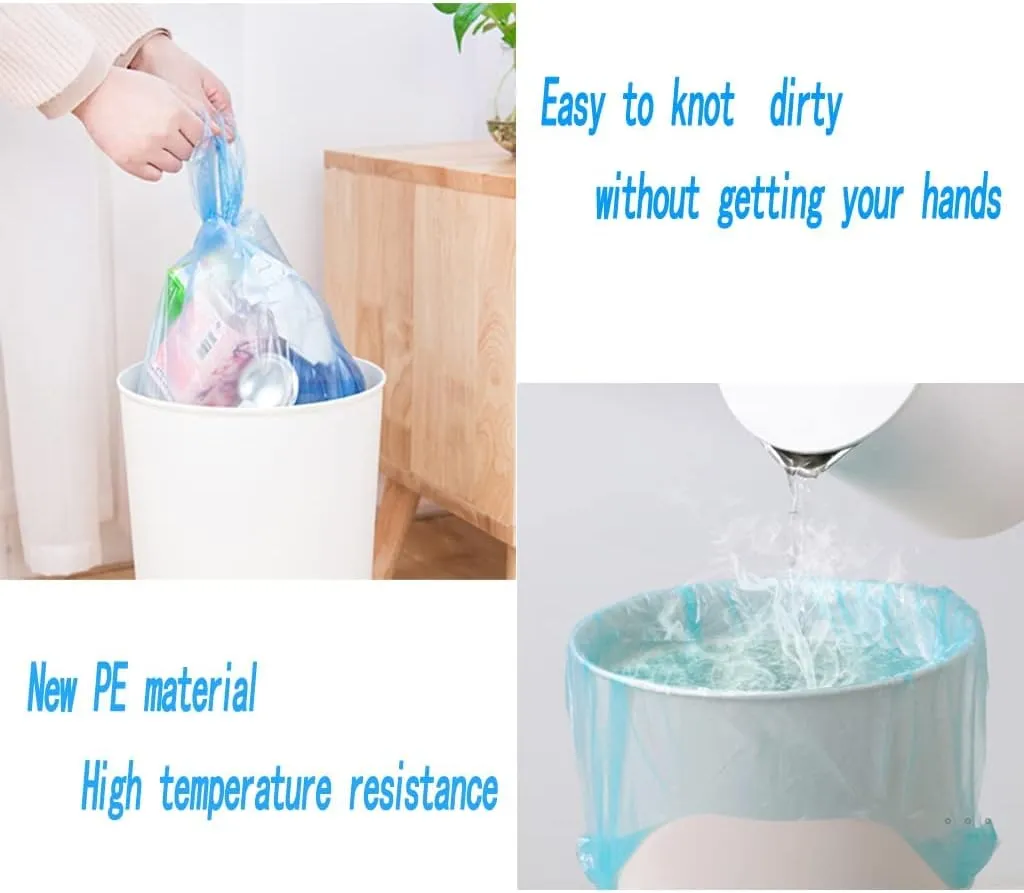 4 Gallon Trash Bag,Small Colorful Trash Bags 200 Counts Thicken Value Bathroom Trash Can Bin Liners,Small Garbage Bags with Handles for Kitchen Bathroom Office Waste Basket
