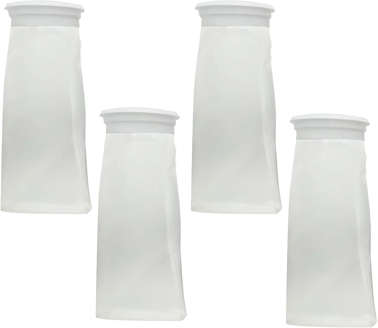 4 Inch Nylon Mesh Filter Bags for Aquarium & Pond 4 Pack 10Inch Long Fine Mesh Filter Socks, 300 Micron Fish Tank Media Bags for Hydroponics, Sediment Sludge Filtration