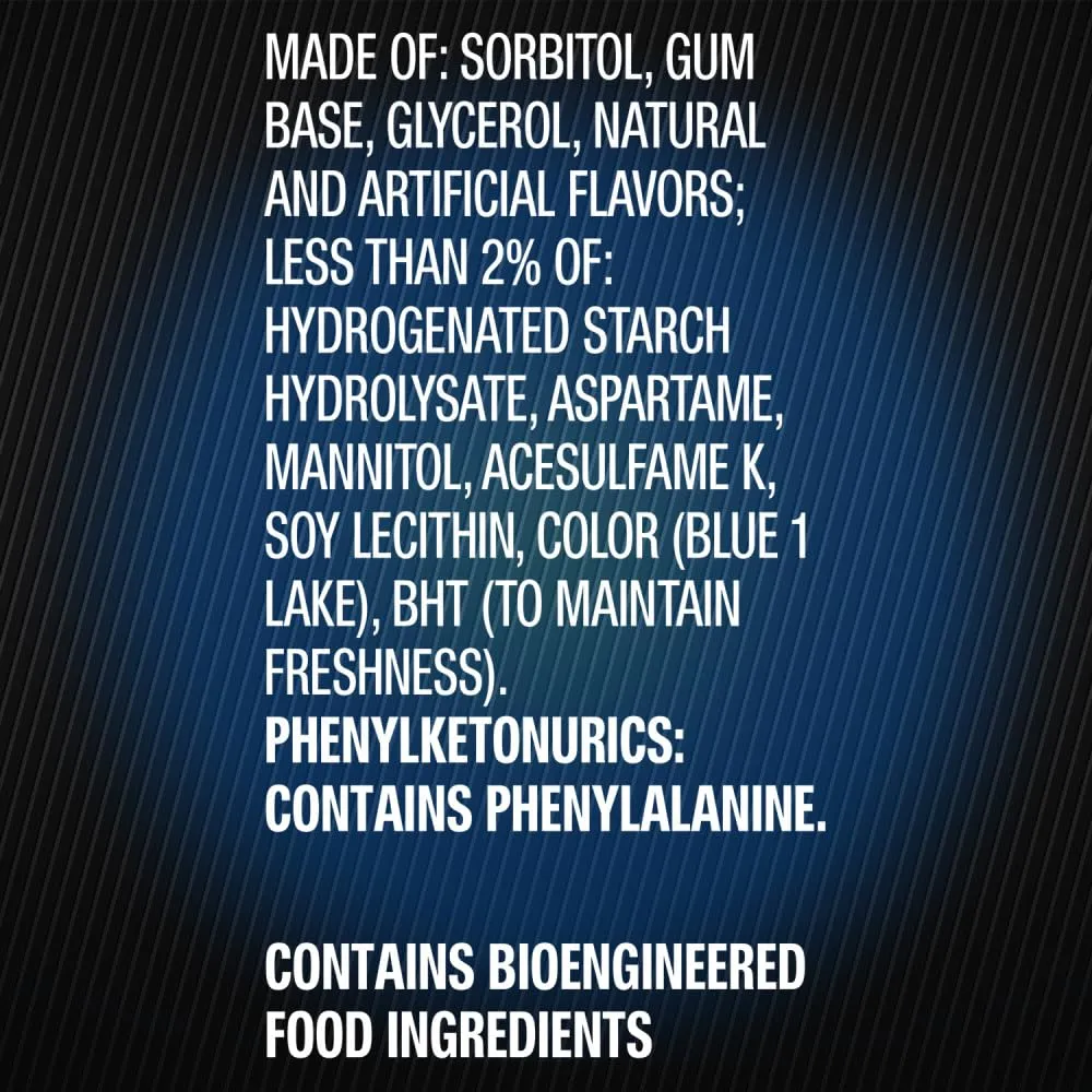 5 GUM Peppermint Cobalt Chewing Gum Bulk, Sugar-Free, 15 Sticks (Pack of 10)