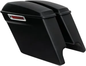 5" Extended Stretched Saddle Bags Matte Black