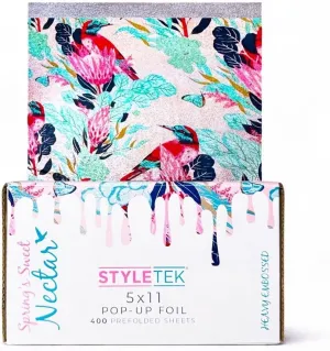 5x11 Pop-Up Foil, Hummingbird Print,400 Sheets, Luxury Salon Aluminum Foil