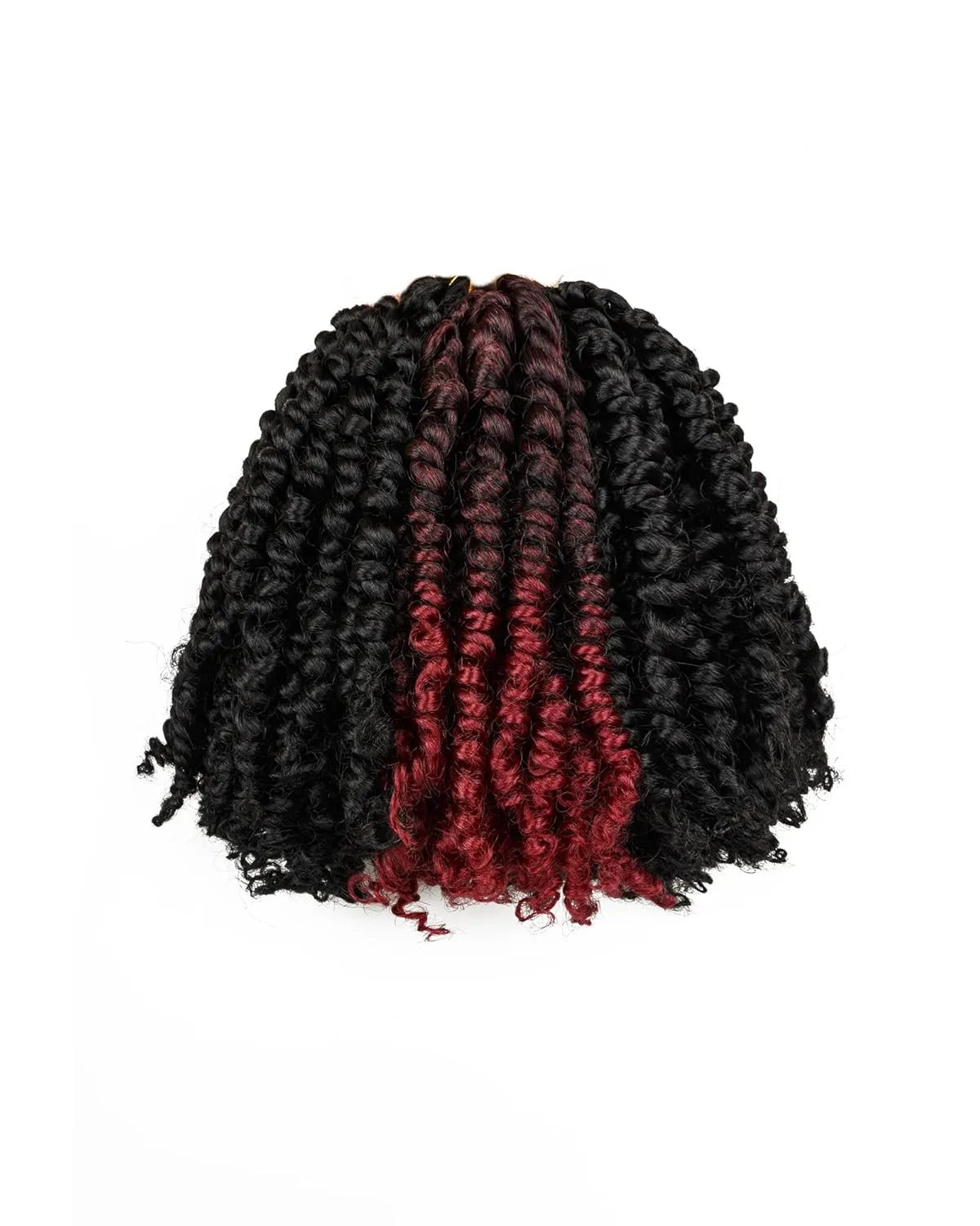 6 Inches 9 Packs Passion Twist Crochet Hair - Mixed Color Combo (7 1B   2 T1B/BUG), Pre-Twisted Pre-Looped Soft & Bouncy Synthetic Braided Hair Extensions for Black Women (6"-9 Packs, 1B TBUG)