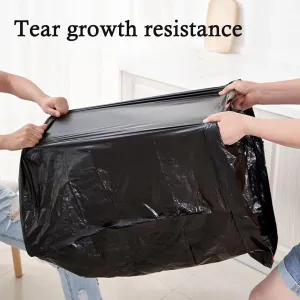 60 Gallon Heavy Duty Trash Bags | 20 Count | 100 x 120 CM | Extra Large Black Garbage Bags | Ultra Strong Contractor Bags