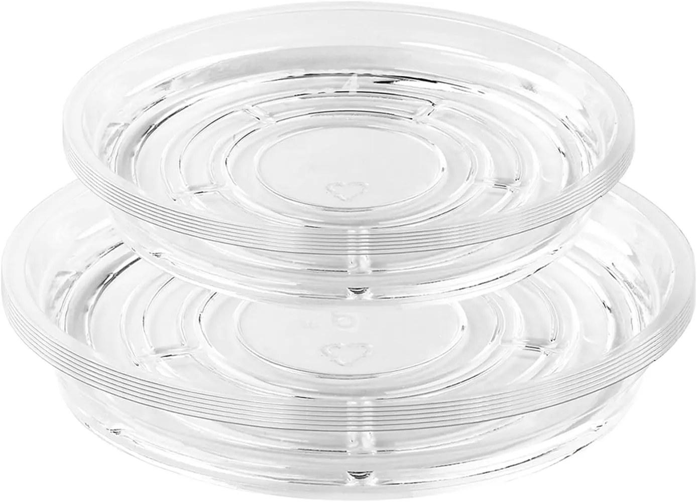 60 Pack Clear Plant Saucers for Indoors (4 6 Inch) Flower Pot Saucers for Potted Plants Plate Set Plant Trays for Indoors No Holes Plants Saucer Trays for Pots Drip Tray Plastic Tray for Succulent