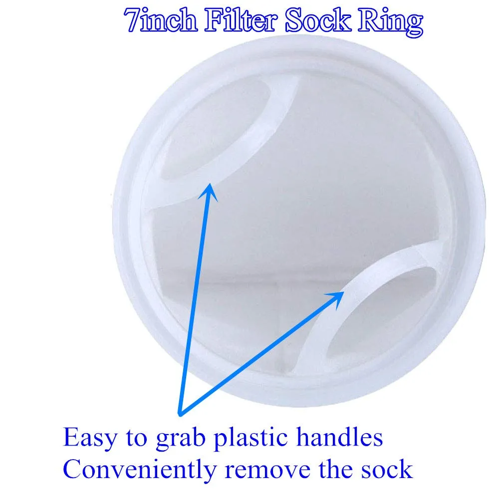 7 Inch Ring by 32 Inch Long 100 Micron Filter Sock Bags - Industry ,Water Liquid Bag Filteration -1Pack