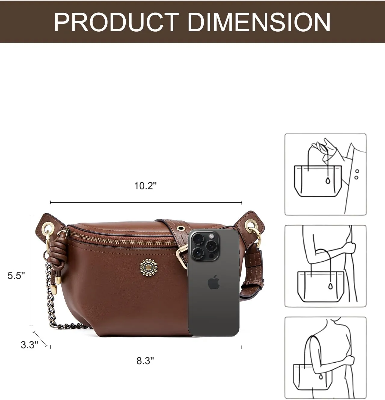7L Sling Bag Crossbody Bags for Women Fanny Packs Purses Cross Body Bag for Woman Small backpack Travel Shoulder Bag handbags