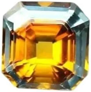 8-10 CT Natural FL Bi-Color Pitambari Sapphire Asscher Cut A   Loose Gemstone for Jewellery Making
