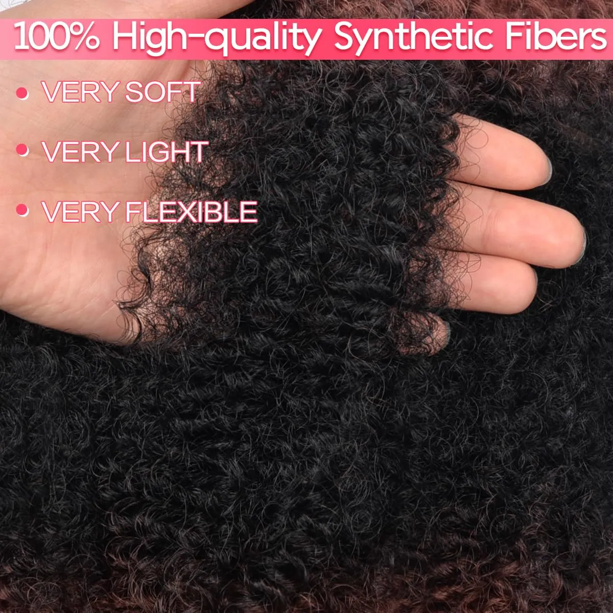 8 Packs Marley Twist Braiding Hair 18 Inch Pre Fluffed Cuban Twist Hair Extensions Pre Stretched Wrapping Hair (18 Inch,8Pack,#1B/30/27)