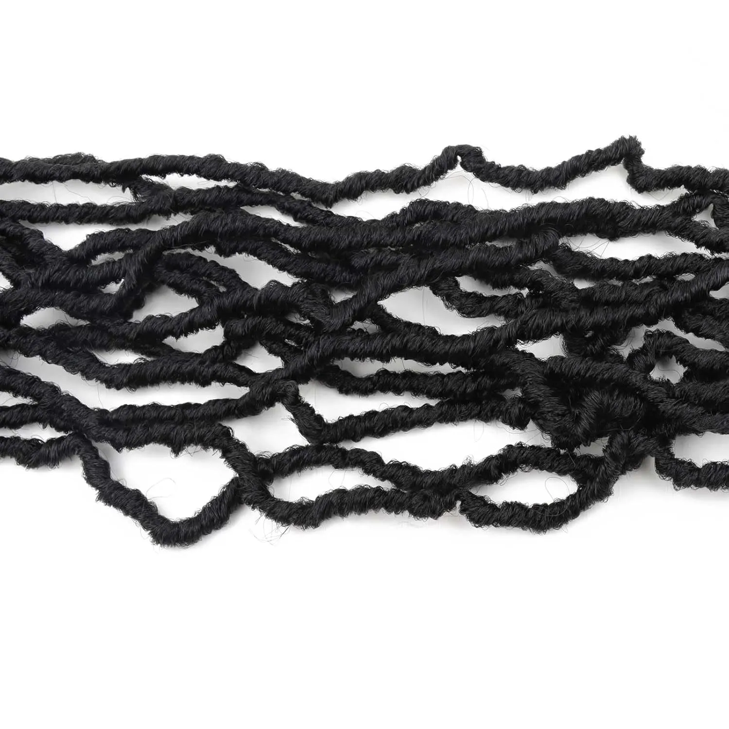 8 Packs Soft Locs 24 Inch Faux Locs Crochet Hair for Butterfly Locs Distressed Locs Crochet Hair for Women (24 Inch(Pack of 8), 1B)