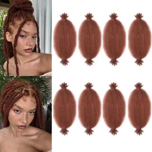 8Packs Cuban Twist Hair 12 Inch Short Spring Twsit Hair for Butterfly Synthetic Marley Twist Braiding Hair for Women(12 Inch,8Pack,#350)