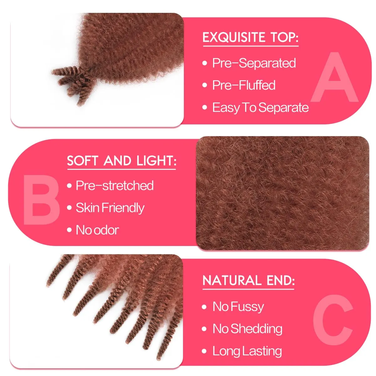 8Packs Cuban Twist Hair 12 Inch Short Spring Twsit Hair for Butterfly Synthetic Marley Twist Braiding Hair for Women(12 Inch,8Pack,#350)