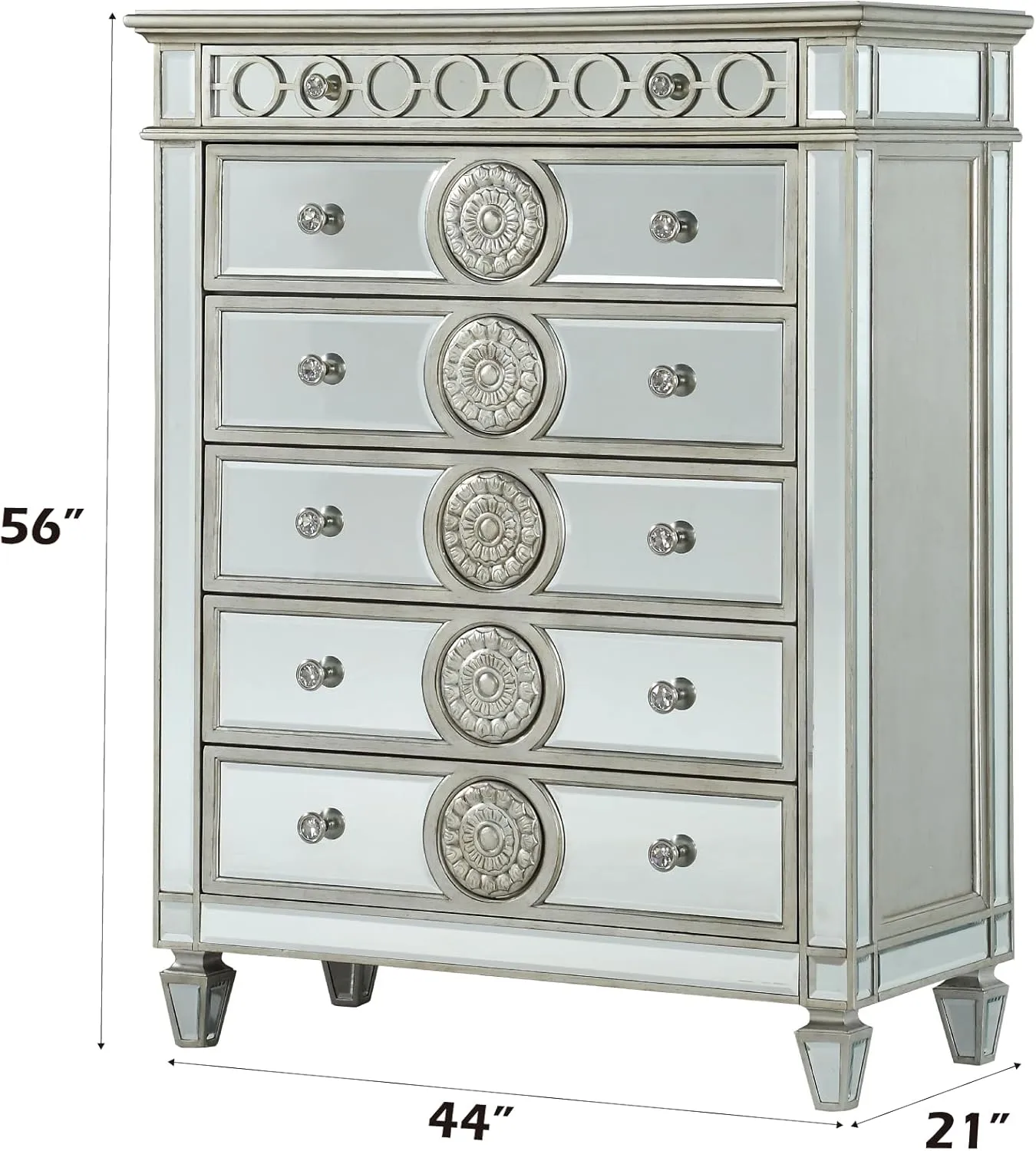 Acme Varian Chest in Mirrrored