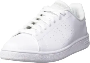 adidas Men's Advantage Base Tennis Shoe, White/White/Green, 10 M US