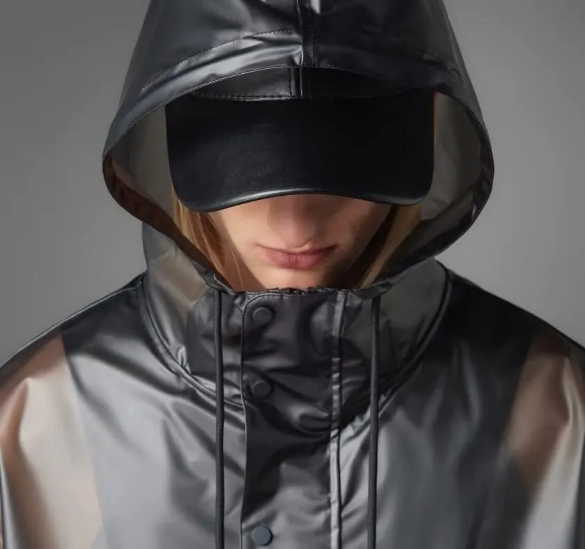 adidas Men's Arkive Black Raincoat