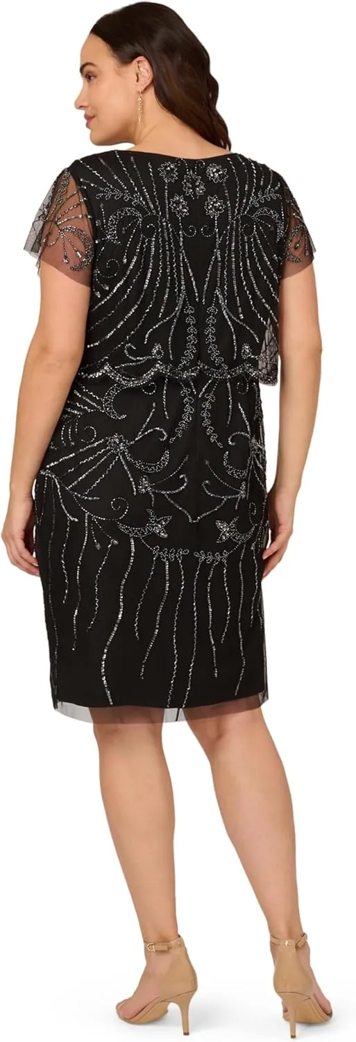 Adrianna Papell Women's Beaded Cocktail Dress