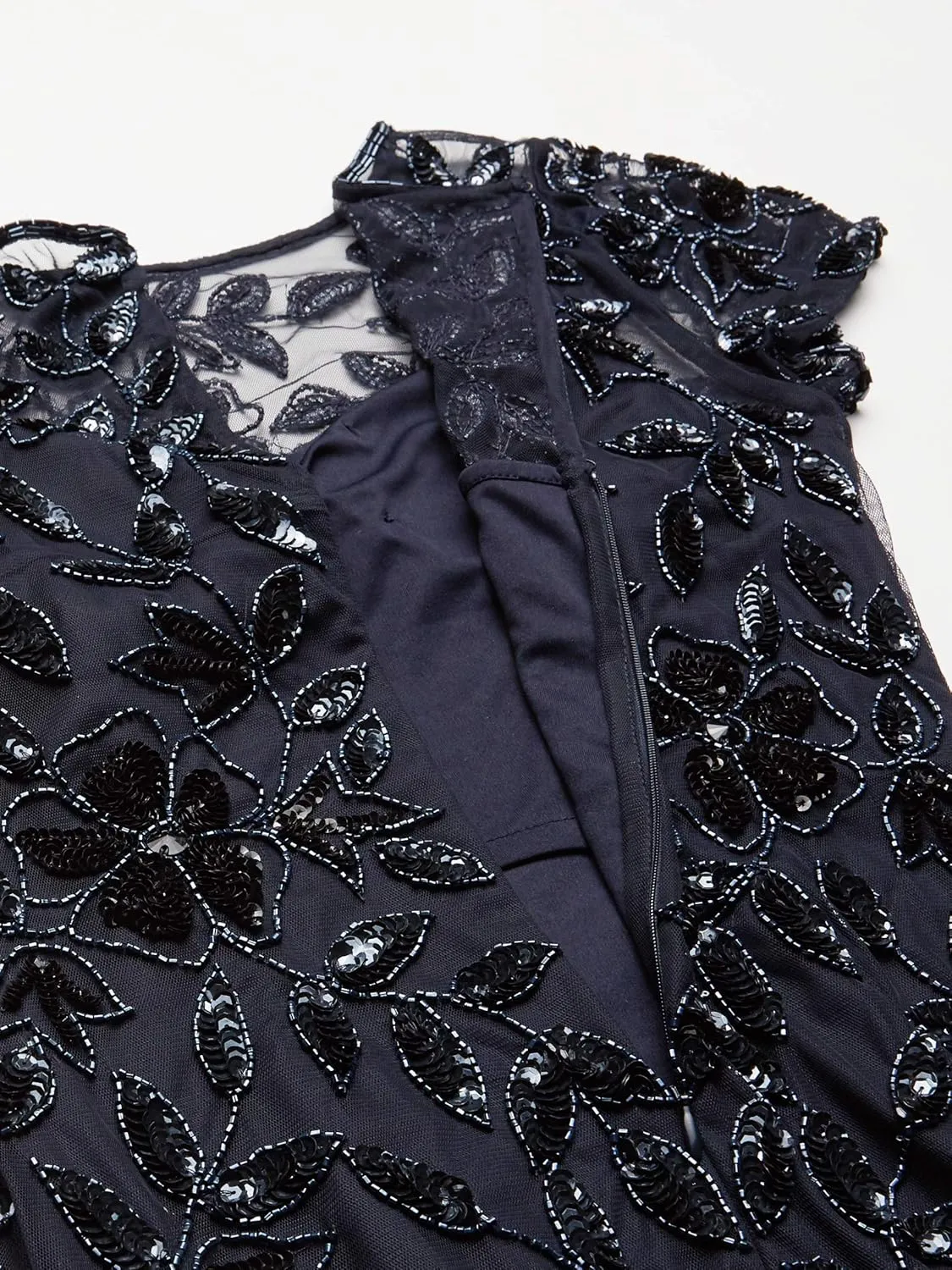 Adrianna Papell Women's Beaded Gown with Godets