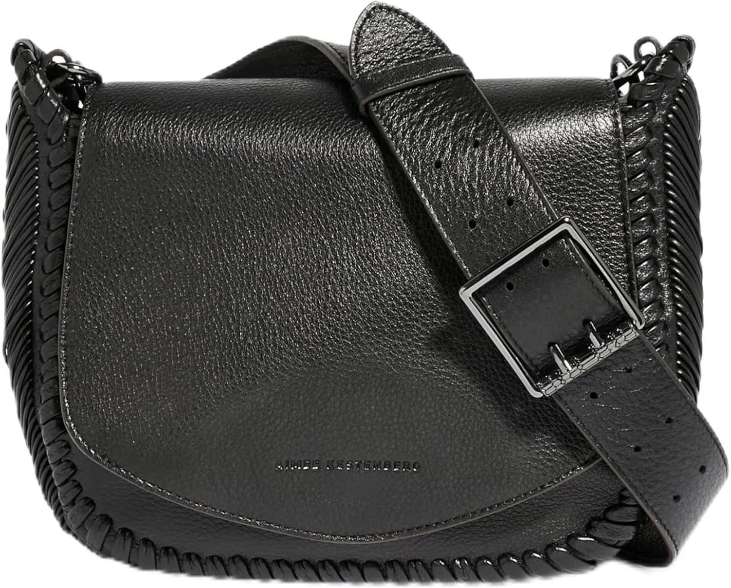 Aimee Kestenberg All For Love Saddle Crossbody Bag for Women - Small Leather Crossbody Purse - Adjustable & Removable Strap