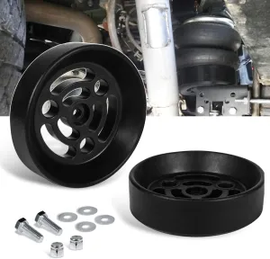 Air Bag Cradle Designed for Full Suspension Travel, Fit for All 6" diameter convoluted Air Bags, Fit for any Full Size of Half Ton Truck, 2/4WD, KU09140BK, Black