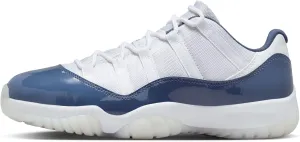 Air Jordan 11 Retro Low Diffused Blue Men's Shoes (FV5104-104, White/Diffused Blue/Football Grey) Size 10
