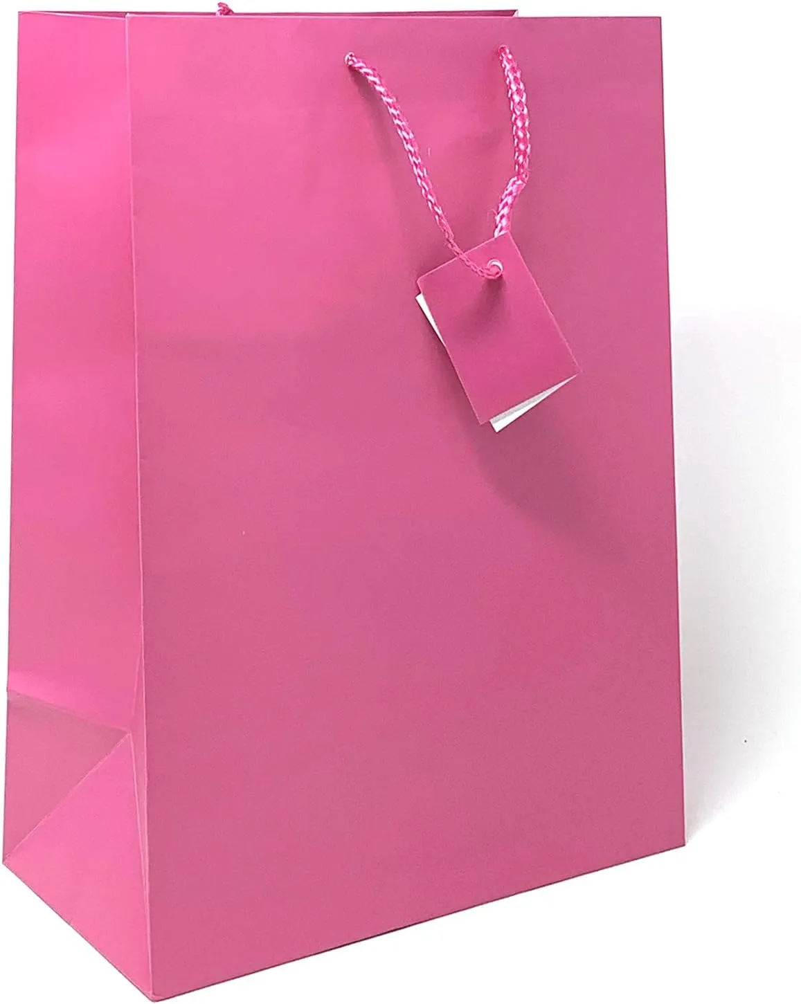 allgala Gift Bags, 12 Pack 17x12x4 Inch X-Large Fuchsia Color Gift Bags with Handles for Birthday, Wedding, Party Supplies, Baby Shower, Holidays, Chirstmas