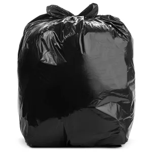 Aluf Plastics T-Tough Roll Pack Low Density Repro Blend Star Seal Coreless Rolls Bag, 55-60 Gallon Capacity, 58" Length x 38" Width, XXH Strength, Black (Pack of 100)