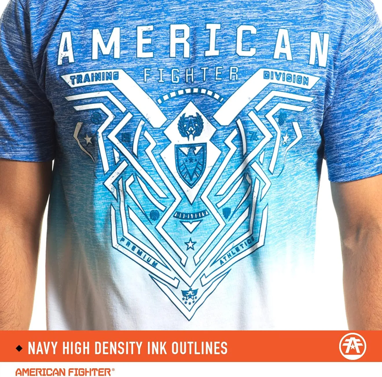 American Fighter Mens Sublimated T-Shirt Colored Short Sleeve Shirts for Men.