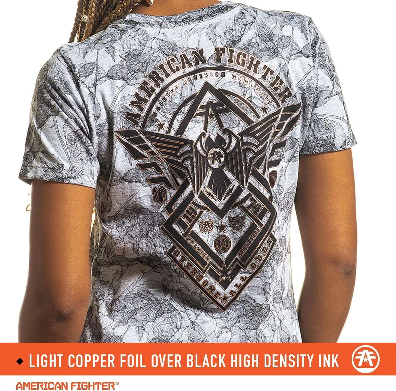 American Fighter T Shirts for Women Short Sleeve Womens Tshirts