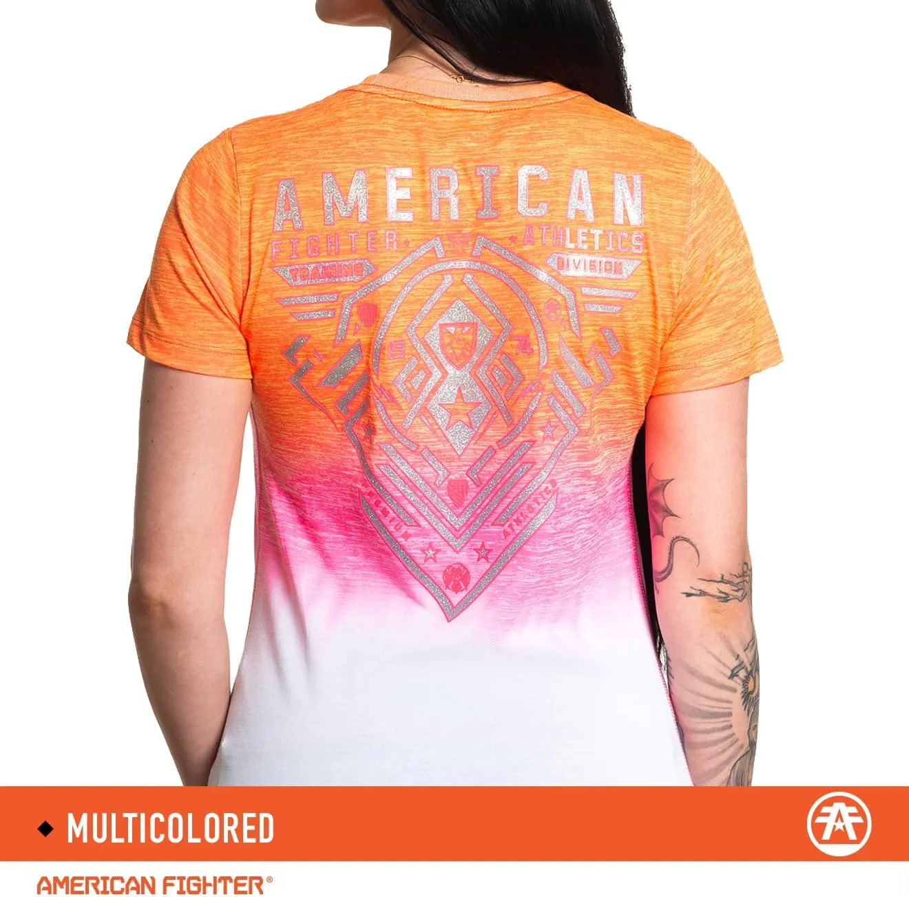 American Fighter T Shirts for Women Short Sleeve Womens Tshirts