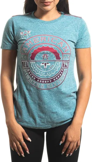 American Fighter T Shirts for Women Short Sleeve Womens Tshirts