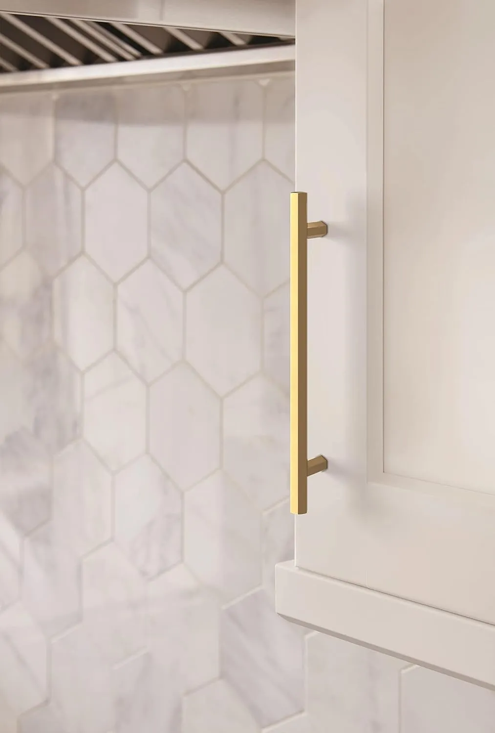 Amerock | Cabinet Pull | Champagne Bronze | 6-5/16 inch (160 mm) Center-to-Center | Caliber | 1 Pack | Drawer Pull | Cabinet Handle | Cabinet Hardware | Zinc