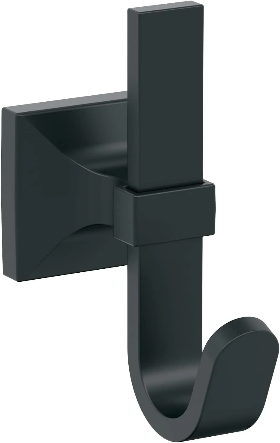 Amerock HBX36686MB | Burbank Single Prong Decorative Wall Hook | Matte Black Hook for Coats, Hats, Backpacks, Bags | Hooks for Bathroom, Bedroom, Closet, Entryway, Laundry Room, Office