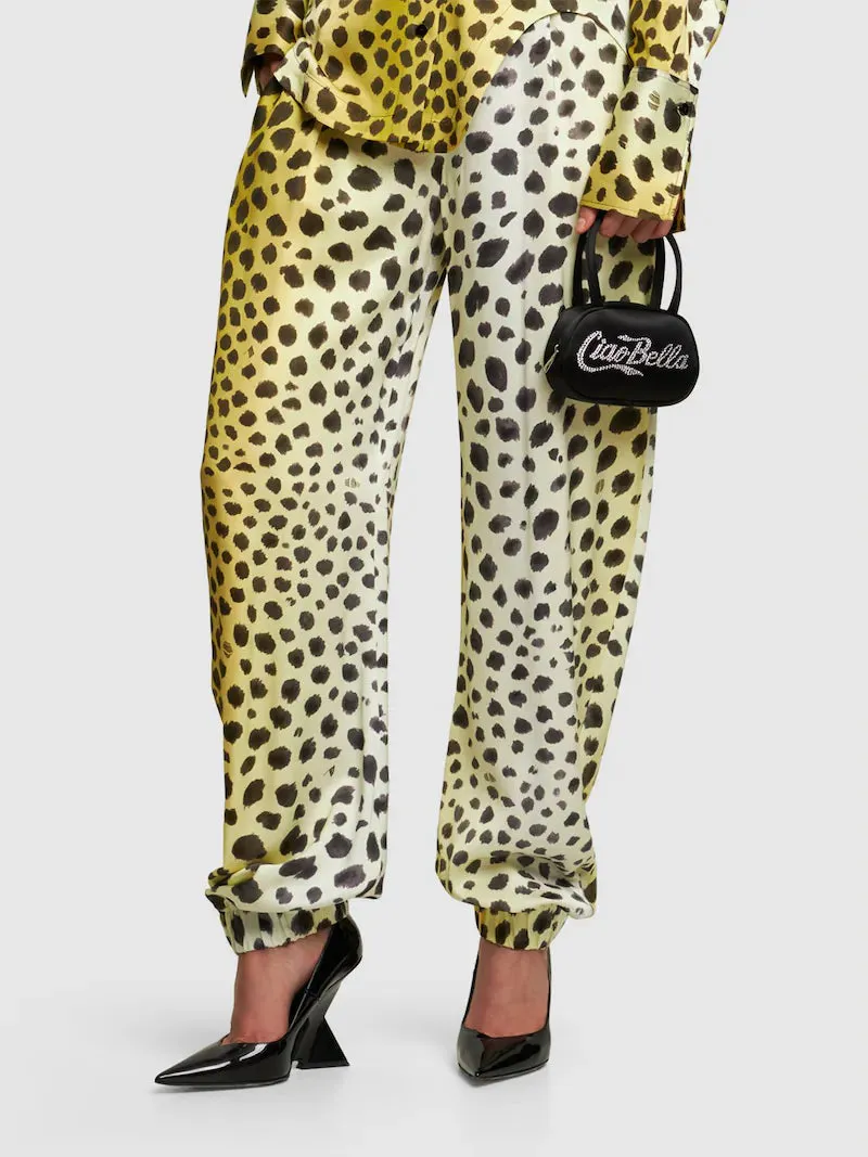 Amina Muaddi
Superamini Bella satin top handle bag