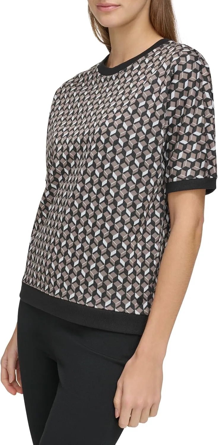 Andrew Marc Sport Women's Short Sleeve Fashion Sweatshirt