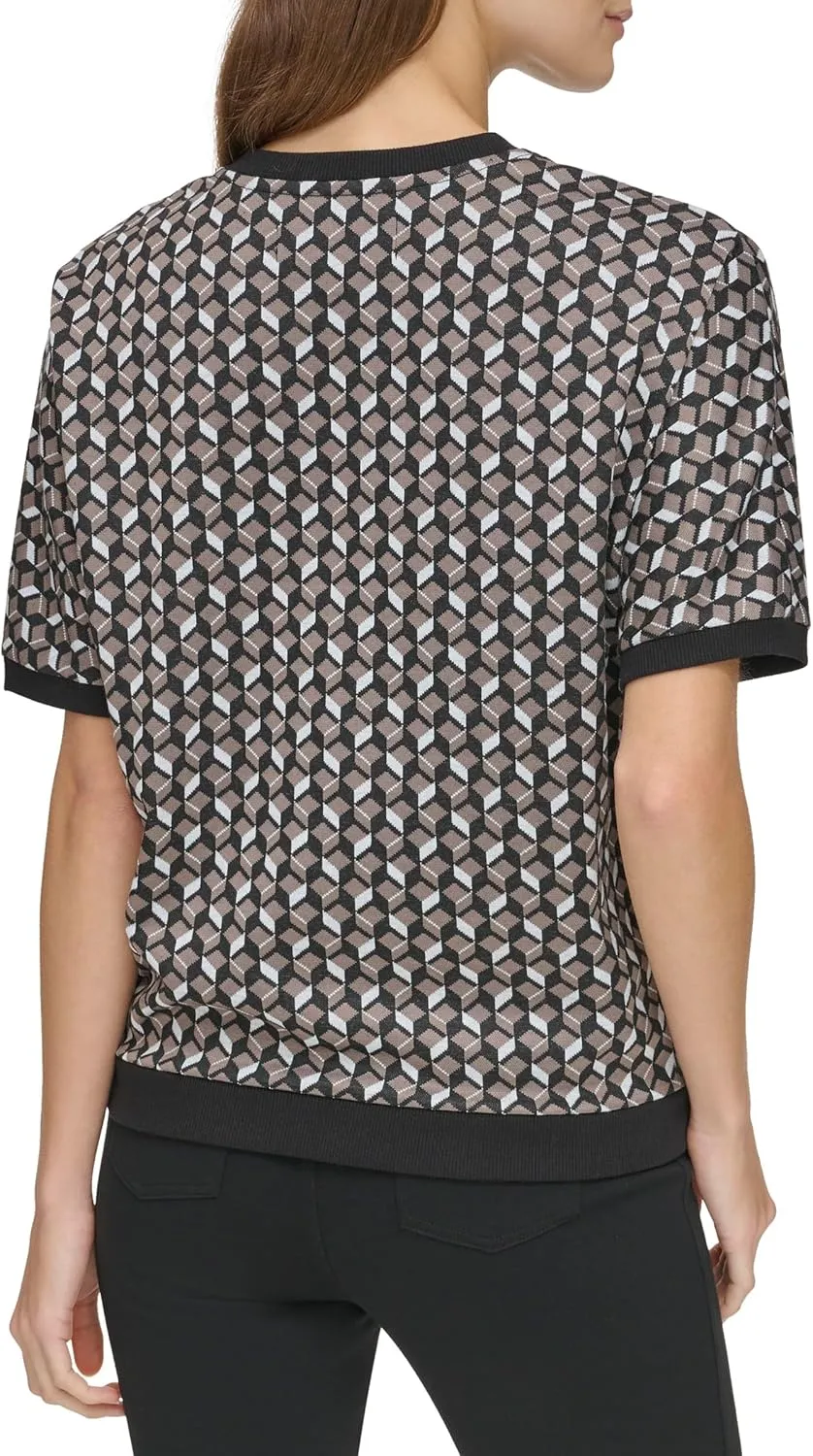 Andrew Marc Sport Women's Short Sleeve Fashion Sweatshirt