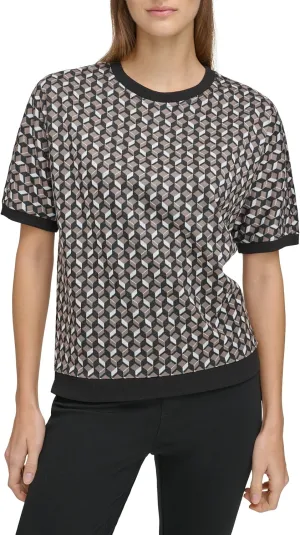 Andrew Marc Sport Women's Short Sleeve Fashion Sweatshirt