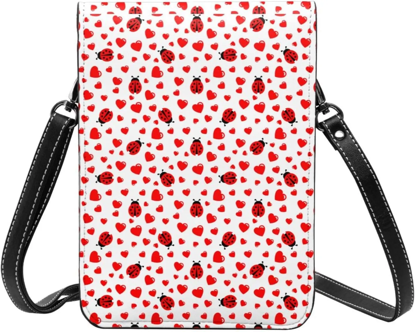 Animals Footprints Cat Dogs Leather Crossbody Phone Purse for Women Cute Wallet Bags Lightweight Mini Sling Bag