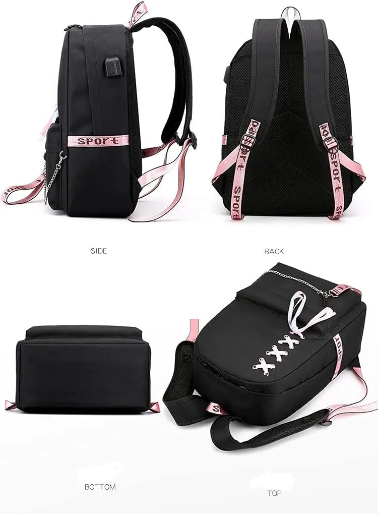 Anime Komi Cant Communicate Komi Shouko Backpack Komi San Excited Cosplay Ribbon Backpack (5)