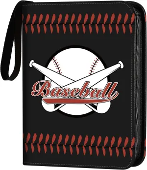 ANNOR Baseball Card Binder, 9-Pocket Trading Card Binder, Fits 720 Cards with 40 Removable Sleeves, 3 Ring Album for Card Collection Storage Christmas Gift for Child
